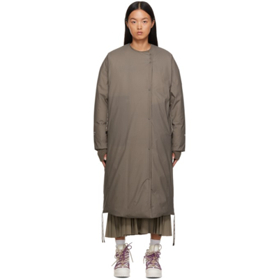 Moncler Genius Taupe 4 Moncler Hyke Down Muveranis Coat In Moncler Genius Taupe 4 Moncler Hyke Down Muveranis Coat In