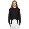 DION LEE BLACK GARTER SWEATSHIRT