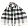BURBERRY GIANT EXPLODED CHECK CASHMERE SCARF - STONE