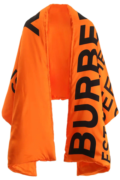 Burberry Orange Horseferry Padded Scarf