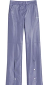 Off-white Grey Snap Split Flared Trousers In Grey