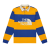 The North Face Logo-print Striped Organic Cotton-jersey Rugby Polo Shirt In Multicolor