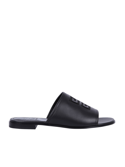 Givenchy Leather Sandals In Black