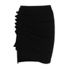 Rabanne Ruched-detail Asymmetric Miniskirt In P001