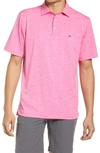 Vineyard Vines St. Jean Stripe Sankaty Regular Fit Polo Shirt In Fiesta Fuchsia