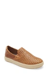 Olukai Men's Lae‘ahi Lauhala Leather Shoes In Fox In Multi