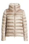 Save The Duck Elsie Waterproof Puffer Coat In Pearl Grey