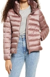 Save The Duck Elsie Waterproof Puffer Coat In Misty Rose