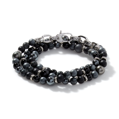 John Hardy Black Pearl Transformable In Sterling Silver