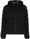 Moncler Herbe Nylon Stretch Down Jacket In Black