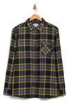 Abound Plaid Shirt Jacket In Black- Grey Clare Tartan