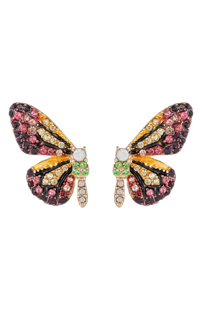 Eye Candy Los Angeles Luxe Collection Monarch Orange Butterfly Earrings