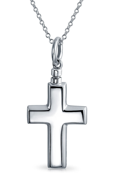 Bling Jewelry Sterling Silver Cremation Locked Urn Necklace