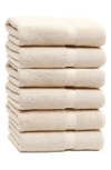 Linum Home Textiles 100% Turkish Cotton Sinemis Terry Washcloths In Light Brown