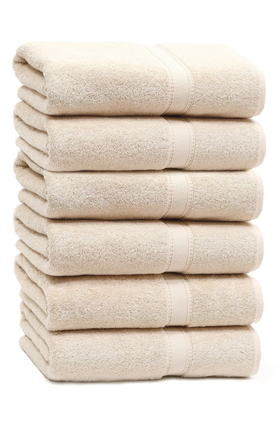 Linum Home Textiles 100% Turkish Cotton Sinemis Terry Washcloths In Light Brown