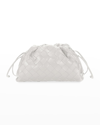 Bottega Veneta Mini Pouch Intrecciato Crossbody Bag In White