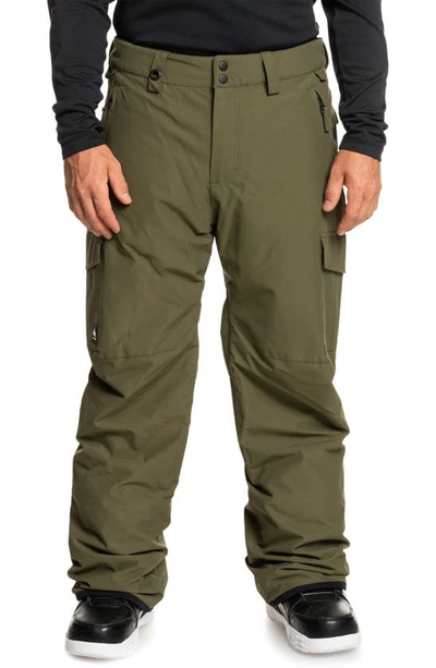 Quiksilver Porter Ski Pants In Grape Leaf