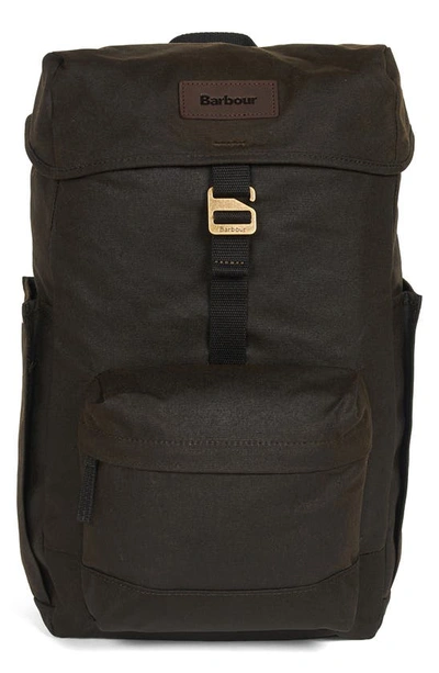Barbour Essential Wax Backpack Olive