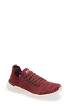 Apl Athletic Propulsion Labs Techloom Breeze Knit Running Shoe In Burgundy / Cedar / Creme