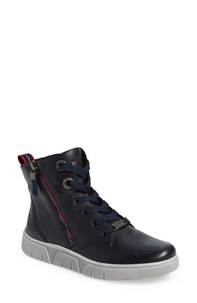 Ara Red Bank High Top Sneaker In Blau Gauchosoft