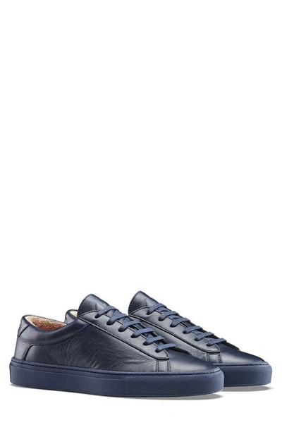 Koio Capri Tonal Leather Low-top Sneakers In Space
