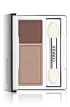 Clinique All About Shadow Eyeshadow Duo In Ivory Bisque/ Bronze Satin