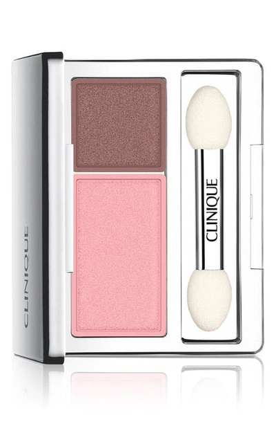 Clinique All About Shadow Eyeshadow Duo In Strawberry Fudge