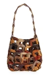 Sc103 Links Leather Shoulder Bag In Sedona