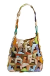 Sc103 Links Leather Shoulder Bag In Light Confetti