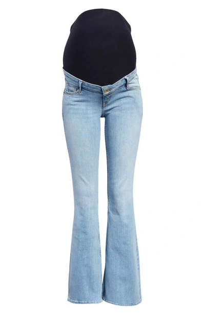 River Island Amelie Rae Flare Maternity Jeans In Blue