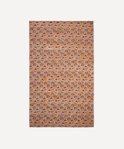 Les Ottomans Hand-printed Cotton Tablecloth In Pink