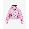 Moncler Genius Womens Light Pink X 3 Moncler Grenoble Plumel Graphic-print Shell-down Hooded Jacket M