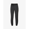 Skims Velour Tapered Mid-rise Stretch-velour Jogging Bottoms In Soot