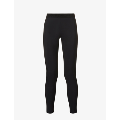 Givenchy Branded High-rise Stretch-woven Leggings In Blue