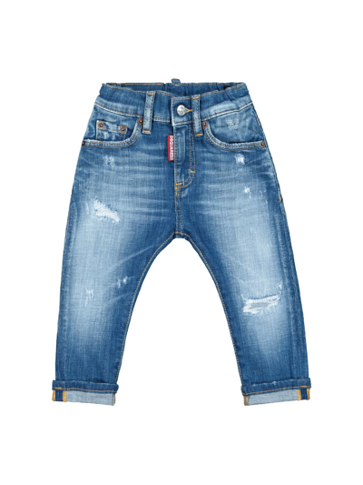 Dsquared2 Babies' Kids Jeans For Unisex In Blue