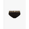 Versace Bikini Bottom With Greek Border Women In A1008 Black