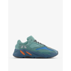 ADIDAS ORIGINALS MENS FADE AZURE YEEZY BOOST 700 V2 LACE-UP MESH AND SUEDE LOW-TOP TRAINERS 9.5