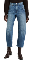 Nili Lotan Terrell Frayed High-rise Straight-leg Jeans In Classic Wash