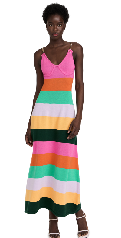 Olivia Rubin Sloane Dress In Bright Stripe