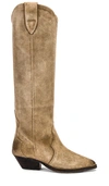 Isabel Marant Denvee Boots Taupe In 灰褐色