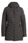 Bernardo Bernado Packable Ecoplume™ Hooded Walker Coat In Black