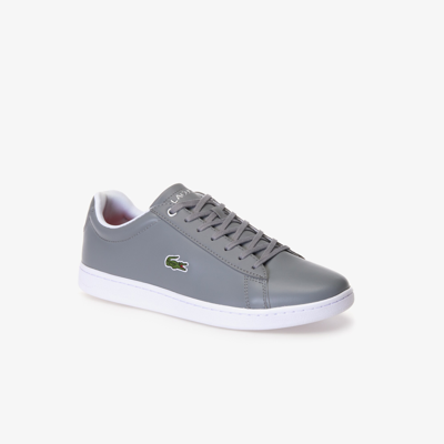Lacoste Men's Hydez Leather Padded Collar Sneakers - 7 In Grey