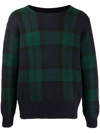 POLO RALPH LAUREN BLACK WATCH PLAID WOOL JUMPER