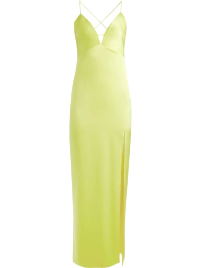 Alice And Olivia Dakota Bias Slip Gown In Sunflower | ModeSens