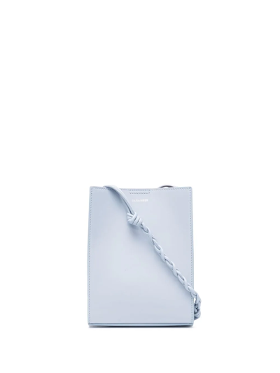 Jil Sander Logo-print Crossbody Bag In Blue