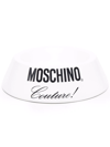 MOSCHINO LOGO-PRINT DOG BOWL