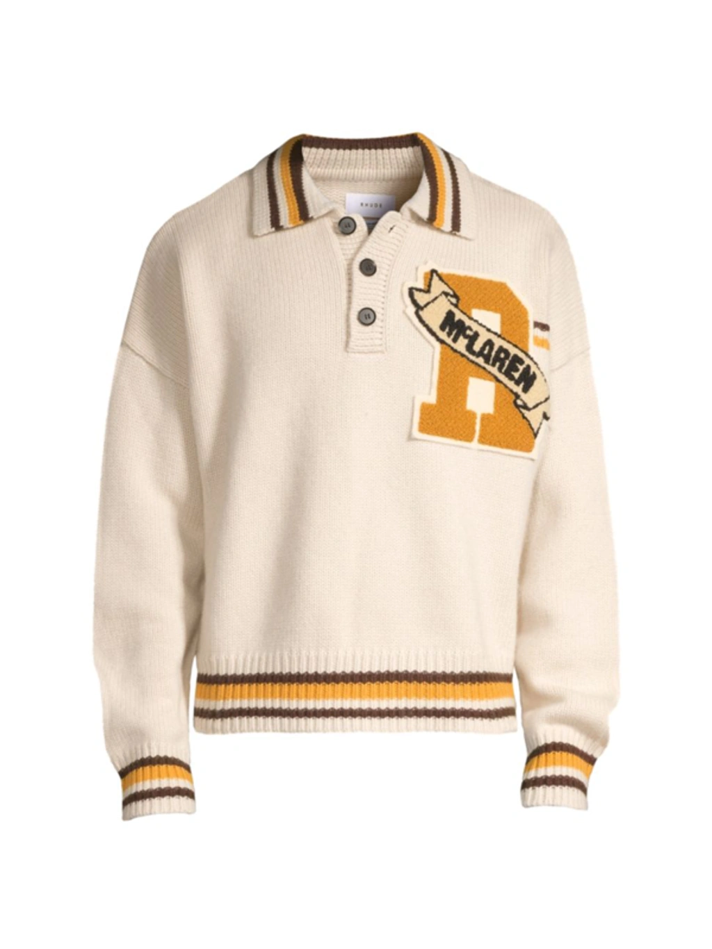 Rhude McLaren ポロシャツ クリーム色 Rhude x McLaren Racer Polo