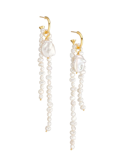 Amber Sceats Women's Bryn 24k Gold-plated & Freshwater Pearl Earrings