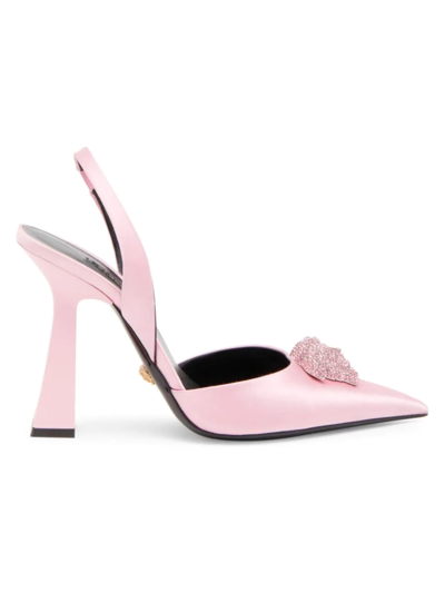 Versace Women's Medusa Slingback Pumps In Pink