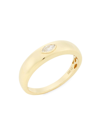 SAKS FIFTH AVENUE WOMEN'S 14K YELLOW GOLD & MARQUISE-CUT 0.11 TCW DIAMOND DOME RING,400015280000